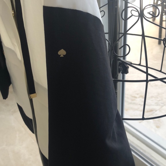 NWT KATE SPADE NEW BLK/WH ANORAK JACKET - Picture 7 of 8